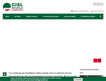 Tablet Screenshot of cislscuolalombardia.it